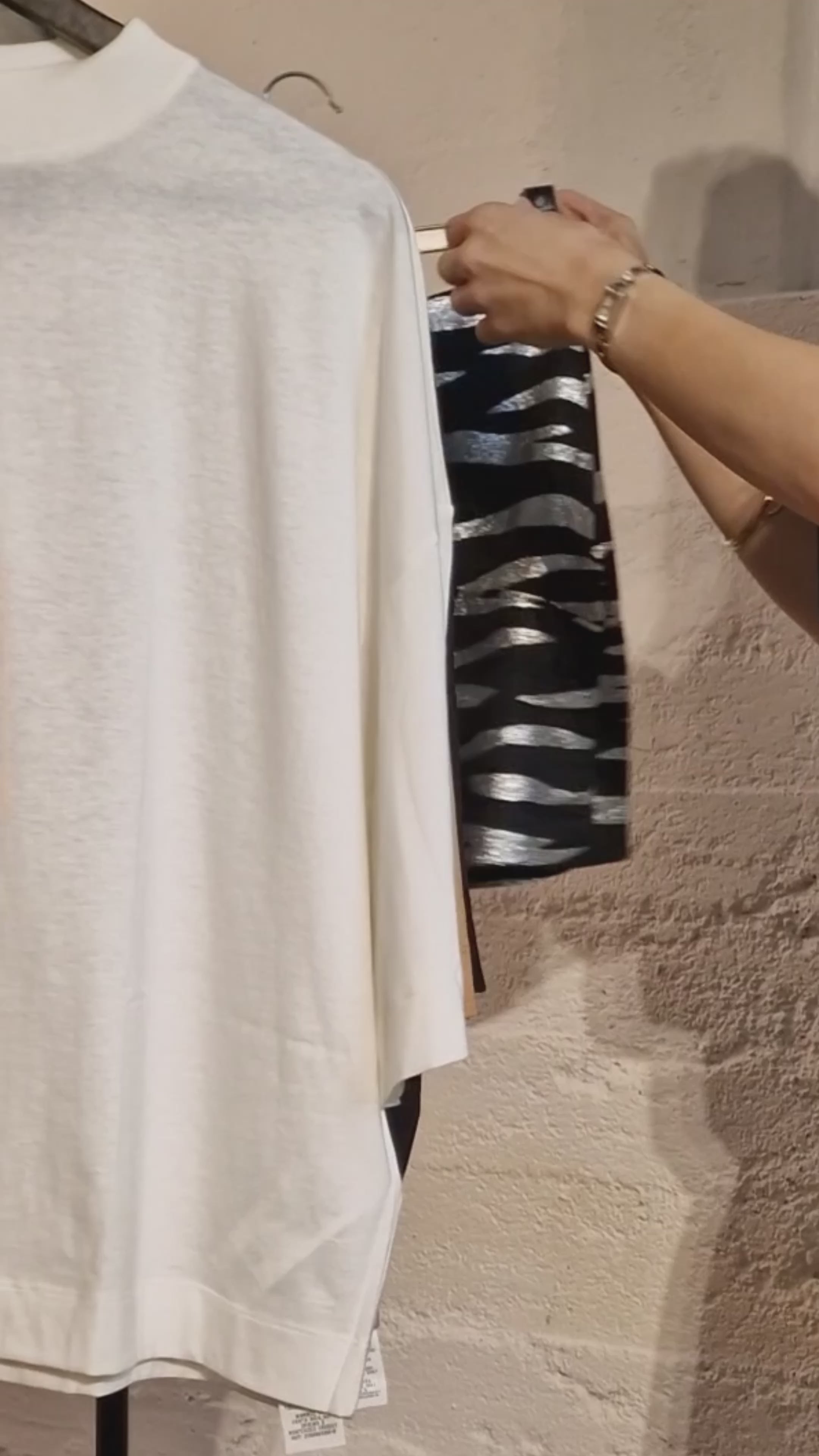 Asymmetric Metallic Jacquard Skirt - Women's Clothing - Do