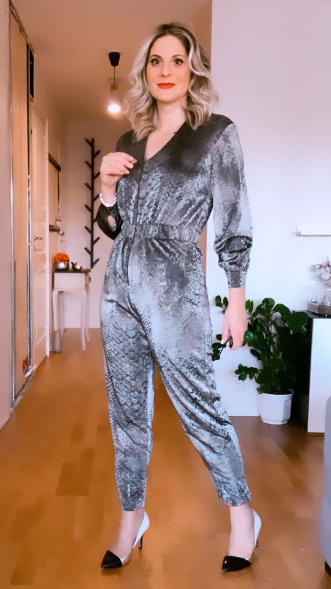 Snake Zipper Jumpsuit